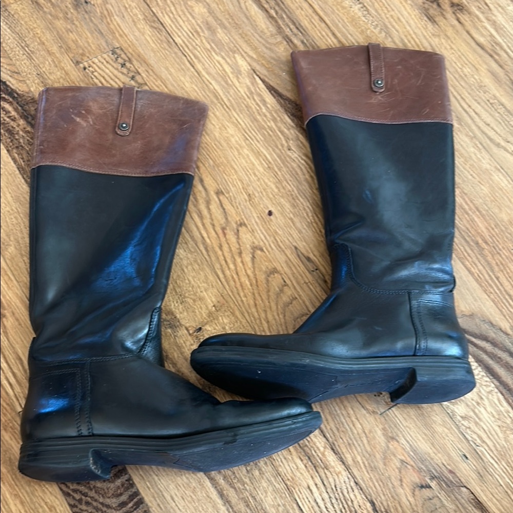 Enzo Angiolini Black and Brown Women's Boots
